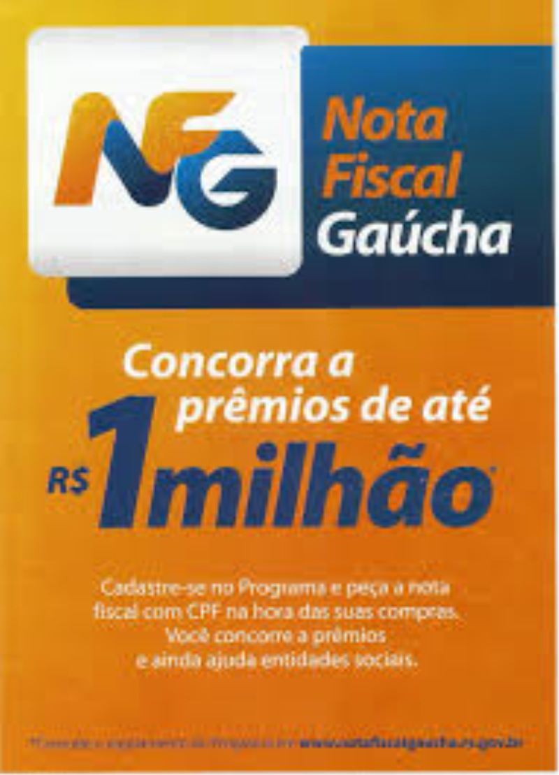 DIVULGADO GANHADOR DO PROGRAMA "NOTA FISCAL GAÚCHA"